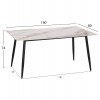 ΣΕΤ ΤΡΑΠΕΖΑΡΙΑΣ 5ΤΜΧ DETTON HM10951.02 ΚΕΡΑΜΙΚΟ TOP--ΥΦΑΣΜΑ ΜΠΕΖ/ΚΑΦΕ & ΜΕΤΑΛ.ΠΟΔΙΑ