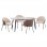ΣΕΤ ΤΡΑΠΕΖΑΡΙΑΣ 5ΤΜΧ DETTON HM10951.02 ΚΕΡΑΜΙΚΟ TOP--ΥΦΑΣΜΑ ΜΠΕΖ/ΚΑΦΕ & ΜΕΤΑΛ.ΠΟΔΙΑ