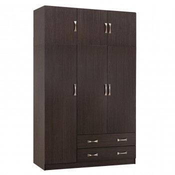 ΝΤΟΥΛΑΠΑ 3ΦΥΛΛΗ ΜΕ ΠΑΤΑΡΙ CARLY HM10891.01 ΜΕΛΑΜΙΝΗ ΣΕ ZEBRANO 150X55Χ240Υεκ.
