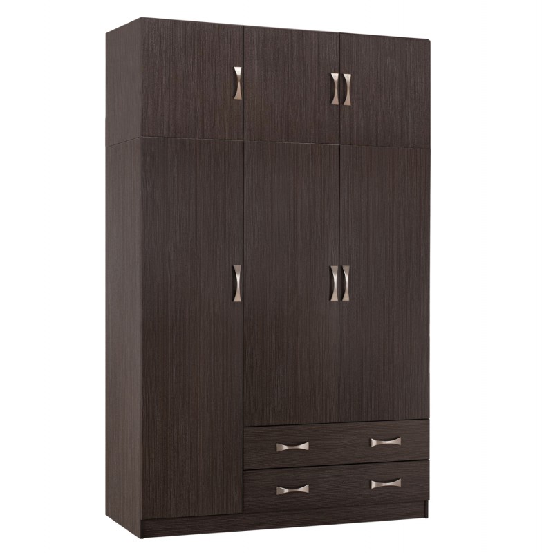 ΝΤΟΥΛΑΠΑ 3ΦΥΛΛΗ ΜΕ ΠΑΤΑΡΙ CARLY HM10891.01 ΜΕΛΑΜΙΝΗ ΣΕ ZEBRANO 150X55Χ240Υεκ.