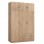 ΝΤΟΥΛΑΠΑ 3ΦΥΛΛΗ ΜΕ ΠΑΤΑΡΙ CARLY HM10891.02 ΜΕΛΑΜΙΝΗ ΣΕ SONAMA 150X55Χ240Υεκ.