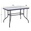 ΣΕΤ ΤΡΑΠΕΖΑΡΙΑΣ 5ΤΜΧ ADAM HM10897.01 ΤΡΑΠΕΖΙ 110x60εκ & 4 ΠΟΛΥΘΡΟΝΕΣ--ΓΚΡΙ