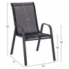 ΣΕΤ ΤΡΑΠΕΖΑΡΙΑΣ 5ΤΜΧ ADAM HM10897.03 ΤΡΑΠΕΖΙ 110x60εκ & 4 ΠΟΛΥΘΡΟΝΕΣ--ΜΑΥΡΟ
