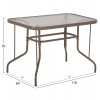 ΣΕΤ ΤΡΑΠΕΖΑΡΙΑΣ 5ΤΜΧ ADAM HM10897.04 ΤΡΑΠΕΖΙ 110x60εκ & 4 ΠΟΛΥΘΡΟΝΕΣ--ΣΑΜΠΑΝΙ