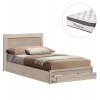 ΚΡΕΒΑΤΙ ΜΟΝΟ ΜΕ ΣΥΡΤΑΡΙ & ΣΤΡΩΜΑ MELANY HM10745.02 ΜΕΛΑΜΙΝΗ SONAMA--ΓΙΑ 90x190εκ