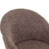ΣΕΤ ΤΡΑΠΕΖΑΡΙΑΣ 7ΤΜΧ MANDY HM10957.03 MDF TOP--ΥΦΑΣΜΑ TAUPE & ΜΕΤΑΛ.ΠΟΔΙΑ