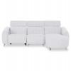 ΚΑΝΑΠΕΣ ΔΕΞΙΑ ΓΩΝΙΑ 3Θ ΜΕ RECLINE VALENTE HM3317.01R ΑΝΟΙΧΤΟ ΓΚΡΙ ΥΦΑΣΜΑ 275x160x104Yεκ