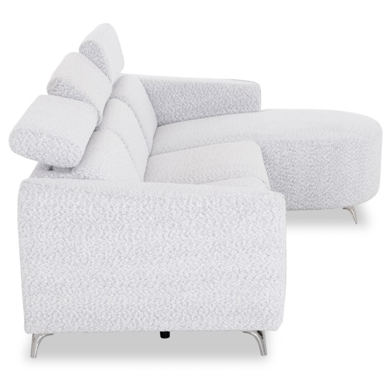 ΚΑΝΑΠΕΣ ΔΕΞΙΑ ΓΩΝΙΑ 3Θ ΜΕ RECLINE VALENTE HM3317.01R ΑΝΟΙΧΤΟ ΓΚΡΙ ΥΦΑΣΜΑ 275x160x104Yεκ