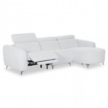 ΚΑΝΑΠΕΣ ΔΕΞΙΑ ΓΩΝΙΑ 3Θ ΜΕ RECLINE VALENTE HM3317.01R ΑΝΟΙΧΤΟ ΓΚΡΙ ΥΦΑΣΜΑ 275x160x104Yεκ