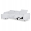 ΚΑΝΑΠΕΣ ΑΡΙΣΤΕΡΗ ΓΩΝΙΑ 3Θ ΜΕ RECLINE VALENTE HM3317.01L ΑΝΟΙΧΤΟ ΓΚΡΙ ΥΦΑΣΜΑ 275x160x104Yεκ