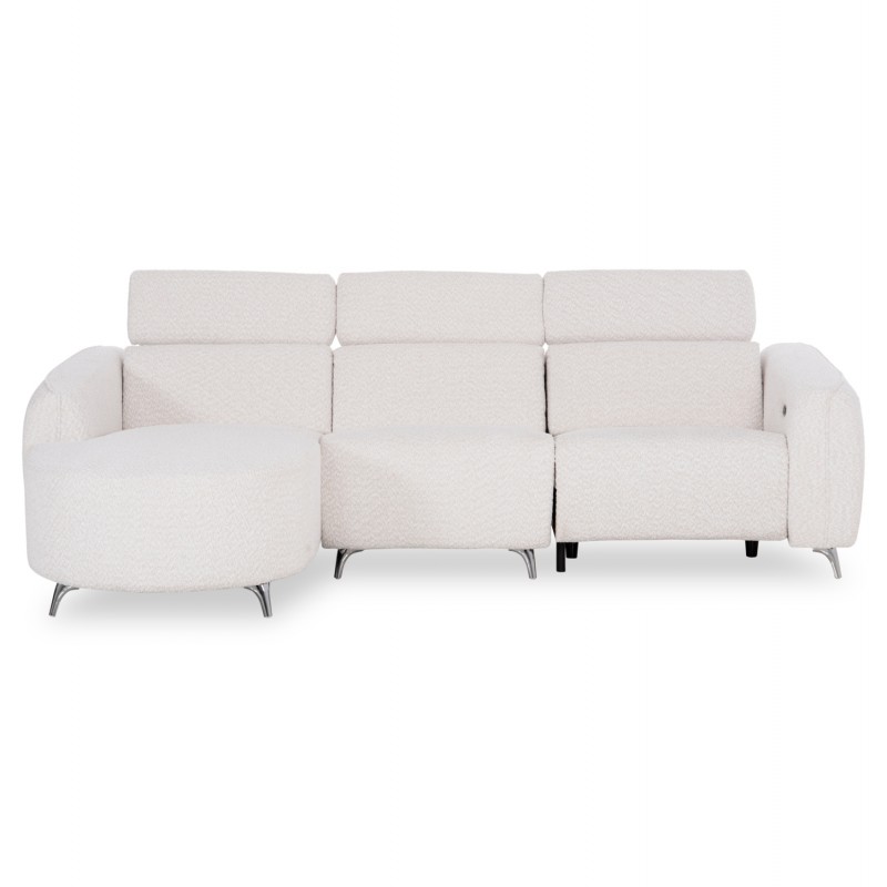 ΚΑΝΑΠΕΣ ΑΡΙΣΤΕΡΗ ΓΩΝΙΑ 3Θ ΜΕ RECLINE VALENTE HM3317.02L ΜΠΕΖ ΥΦΑΣΜΑ 275x160x104Yεκ