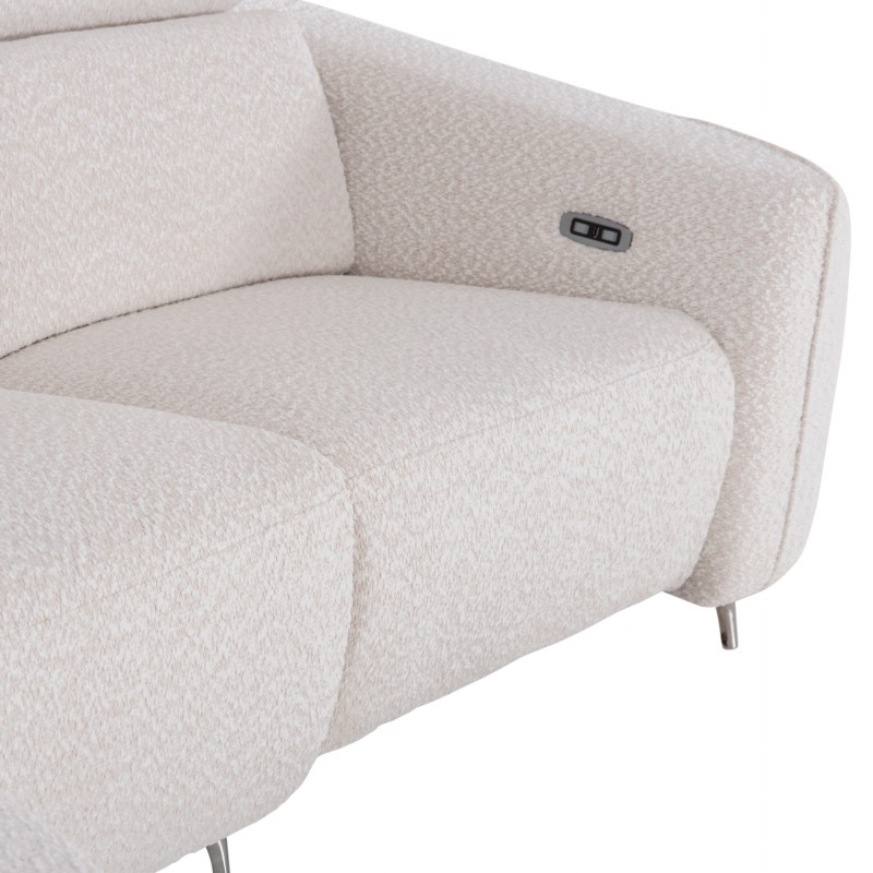 ΚΑΝΑΠΕΣ ΑΡΙΣΤΕΡΗ ΓΩΝΙΑ 3Θ ΜΕ RECLINE VALENTE HM3317.02L ΜΠΕΖ ΥΦΑΣΜΑ 275x160x104Yεκ