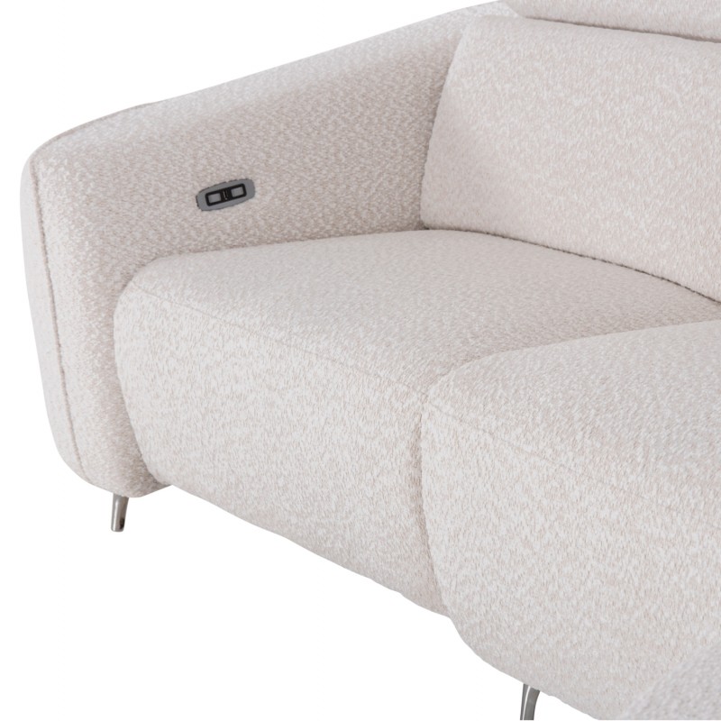 ΚΑΝΑΠΕΣ ΔΕΞΙΑ ΓΩΝΙΑ 3Θ ΜΕ RECLINE VALENTE HM3317.02R ΜΠΕΖ ΥΦΑΣΜΑ 275x160x104Yεκ