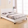 ΚΡΕΒΑΤΙ ΜΕ ΣΤΡΩΜΑ BECCA HM10760.01 ΛΕΥΚΟ PU--ΓΙΑ 150x200εκ