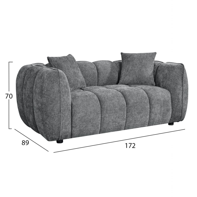 ΣΕΤ ΣΑΛΟΝΙ 3ΘΕΣΙΟΣ & 2ΘΕΣΙΟΣ LYKKE HM10812.01 ΓΚΡΙ ΥΦΑΣΜΑ