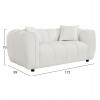 ΣΕΤ ΣΑΛΟΝΙ 3Θ & 2Θ LYKKE HM10812.02 ΕΚΡΟΥ ΥΦΑΣΜΑ