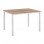 ΤΡΑΠΕΖΙ ΤΡΑΠΕΖΑΡΙΑΣ GOOSE HM9532.02 MDF SONAMA-ΛΕΥΚΟ ΜΕΤΑΛΛΟ 120X80Χ75Yεκ.