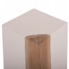 ΒΟΗΘΗΤΙΚΟ ΤΡΑΠΕΖΙ LEIA-ΣΚΑΜΠΟ HM18163.02 FIBER CEMENT ΛΕΥΚΟ-ΞΥΛΟ TEAK 32.5x32.5x46Υεκ.