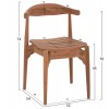 ΚΑΡΕΚΛΑ ΤΡΑΠΕΖΑΡΙΑΣ ΕΞ.ΧΩΡΟΥ DONNY HM6378 ΞΥΛΟ TEAK 52x54x74Υεκ.