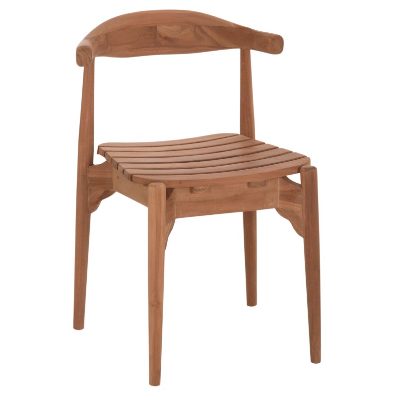 ΚΑΡΕΚΛΑ ΤΡΑΠΕΖΑΡΙΑΣ ΕΞ.ΧΩΡΟΥ DONNY HM6378 ΞΥΛΟ TEAK 52x54x74Υεκ.