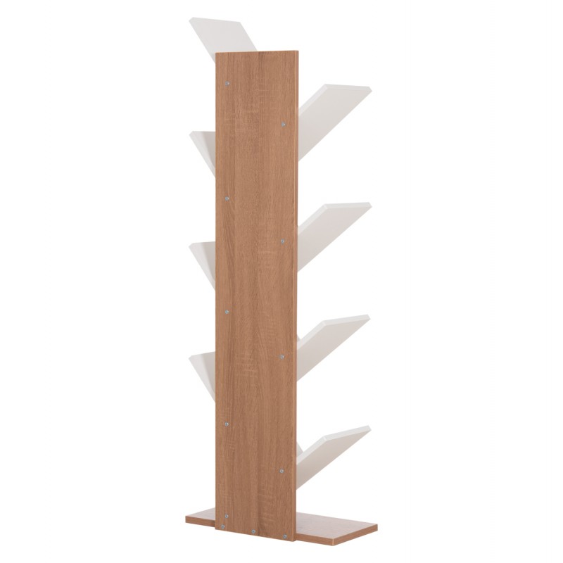 ΒΙΒΛΙΟΘΗΚΗ LIANA HM9028.14 ΜΕΛΑΜΙΝΗ SONAMA/ΛΕΥΚΟ 46x22x128,5Yεκ.