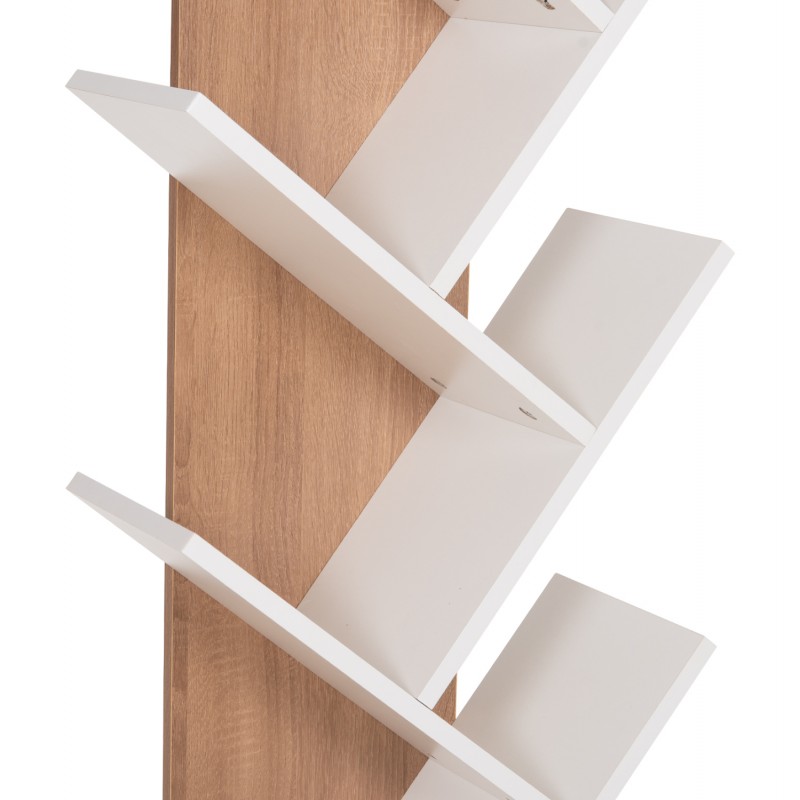ΒΙΒΛΙΟΘΗΚΗ LIANA HM9028.14 ΜΕΛΑΜΙΝΗ SONAMA/ΛΕΥΚΟ 46x22x128,5Yεκ.
