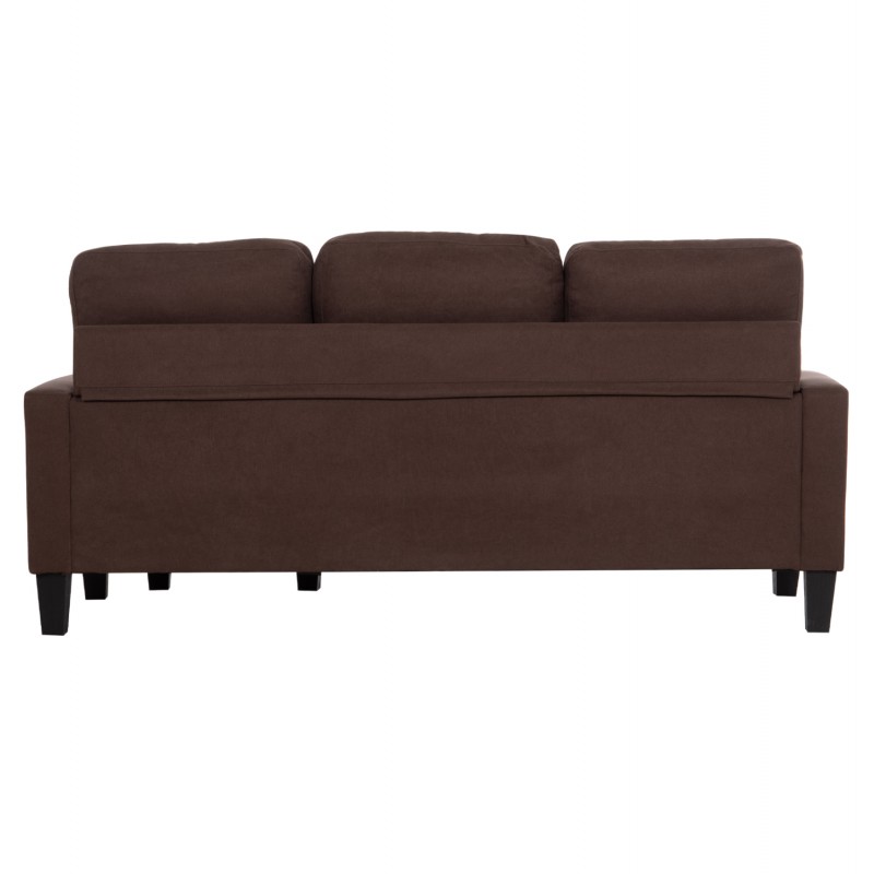 ΚΑΝΑΠΕΣ ΓΩΝΙΑ ΑΝΑΣΤΡΕΨΙΜΗ MEGGY HM3297.12 ΚΑΦΕ ΥΦΑΣΜΑ 184.5x129x86Yεκ.