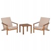 LOUNGE ΣΕΤ ΕΞ.ΧΩΡΟΥ 3ΤΜΧ DAME HM10982 ΞΥΛΟ ΑΚΑΚΙΑΣ--ΣΧΟΙΝΙ STRAP & ΜΑΞΙΛΑΡΙΑ ΣΕ ΜΠΕΖ