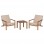 LOUNGE ΣΕΤ ΕΞ.ΧΩΡΟΥ 3ΤΜΧ DAME HM10982 ΞΥΛΟ ΑΚΑΚΙΑΣ--ΣΧΟΙΝΙ STRAP & ΜΑΞΙΛΑΡΙΑ ΣΕ ΜΠΕΖ