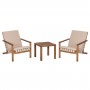 LOUNGE ΣΕΤ ΕΞ.ΧΩΡΟΥ 3ΤΜΧ DAME HM10982 ΞΥΛΟ ΑΚΑΚΙΑΣ--ΣΧΟΙΝΙ STRAP & ΜΑΞΙΛΑΡΙΑ ΣΕ ΜΠΕΖ