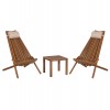 LOUNGE ΣΕΤ ΕΞ.ΧΩΡΟΥ 3ΤΜΧ SHIGAN HM10993 ΞΥΛΟ ΑΚΑΚΙΑΣ--ΜΑΞΙΛΑΡI ΚΕΦΑΛΗΣ ΣΕ ΜΠΕΖ