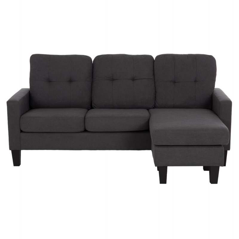 ΚΑΝΑΠΕΣ ΓΩΝΙΑ ΑΝΑΣΤΡΕΨΙΜΗ MEGGY HM3297.11 ΓΚΡΙ ΥΦΑΣΜΑ 184.5x75-129x86Yεκ.