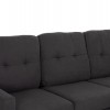 ΚΑΝΑΠΕΣ ΓΩΝΙΑ ΑΝΑΣΤΡΕΨΙΜΗ MEGGY HM3297.11 ΓΚΡΙ ΥΦΑΣΜΑ 184.5x75-129x86Yεκ.