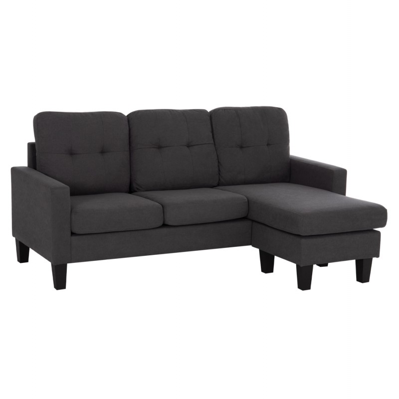 ΚΑΝΑΠΕΣ ΓΩΝΙΑ ΑΝΑΣΤΡΕΨΙΜΗ MEGGY HM3297.11 ΓΚΡΙ ΥΦΑΣΜΑ 184.5x75-129x86Yεκ.