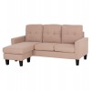 ΚΑΝΑΠΕΣ ΓΩΝΙΑ ΑΝΑΣΤΡΕΨΙΜΗ MEGGY HM3297.13 ΜΠΕΖ ΥΦΑΣΜΑ 184.5x75-129x86Yεκ.