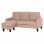 ΚΑΝΑΠΕΣ ΓΩΝΙΑ ΑΝΑΣΤΡΕΨΙΜΗ MEGGY HM3297.13 ΜΠΕΖ ΥΦΑΣΜΑ 184.5x75-129x86Yεκ.
