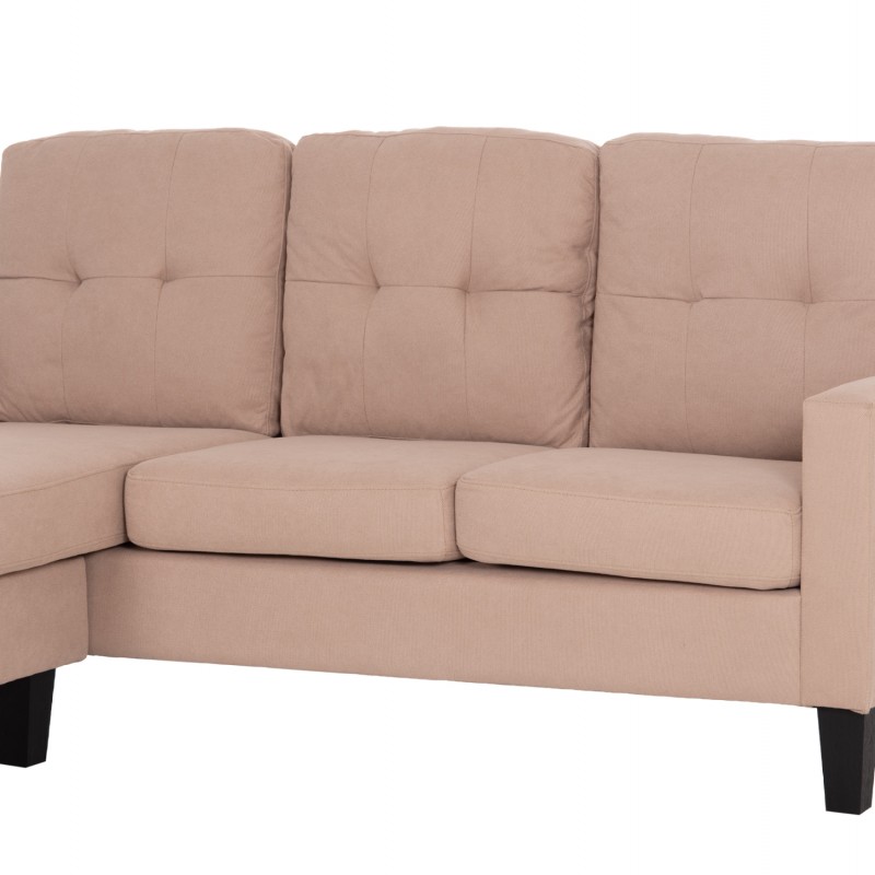 ΚΑΝΑΠΕΣ ΓΩΝΙΑ ΑΝΑΣΤΡΕΨΙΜΗ MEGGY HM3297.13 ΜΠΕΖ ΥΦΑΣΜΑ 184.5x75-129x86Yεκ.