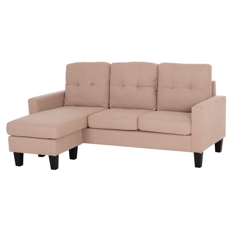 ΚΑΝΑΠΕΣ ΓΩΝΙΑ ΑΝΑΣΤΡΕΨΙΜΗ MEGGY HM3297.13 ΜΠΕΖ ΥΦΑΣΜΑ 184.5x75-129x86Yεκ.