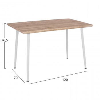 ΣΕΤ ΤΡΑΠΕΖΑΡΙΑΣ ΕΣ.ΧΩΡΟΥ 5ΤΜΧ PALOMA HM11389 ΛΕΥΚΟ-SONAMA MDF TOP