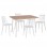 ΣΕΤ ΤΡΑΠΕΖΑΡΙΑΣ ΕΣ.ΧΩΡΟΥ 5ΤΜΧ PALOMA HM11389 ΛΕΥΚΟ-SONAMA MDF TOP