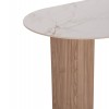 ΤΡΑΠΕΖΙ ΤΡΑΠΕΖΑΡΙΑΣ MELLOW HM18416 MDF ΠΟΔΙΑ ΣΕ ΦΥΣΙΚΟ--ΚΕΡΑΜΙΚΟ TOP 180x90x76Υεκ.