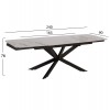 ΤΡΑΠΕΖΙ ΕΠΕΚΤΕΙΝΟΜΕΝΟ AIRA HM18411 ΚΕΡΑΜΙΚΟ TOP ΣΕ ΛΕΥΚΟ/ΚΑΦΕ ΜΑΡΜΑΡΟ 165/240x90x76Υεκ
