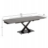 ΤΡΑΠΕΖΙ ΕΠΕΚΤΕΙΝΟΜΕΝΟ HOKU HM18410 ΚΕΡΑΜΙΚΟ TOP ΣΕ ΓΚΡΙ ΜΑΡΜΑΡΟ 165/240x90x75Υεκ.