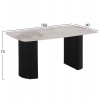 ΤΡΑΠΕΖΙ ΤΡΑΠΕΖΑΡΙΑΣ MINAO HM18418 MDF ΠΟΔΙΑ ΣΕ ΣΚΟΥΡΟ ΓΚΡΙ--ΚΕΡΑΜΙΚΟ TOP 160x90x75Υεκ