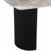 ΤΡΑΠΕΖΙ ΤΡΑΠΕΖΑΡΙΑΣ MINAO HM18418 MDF ΠΟΔΙΑ ΣΕ ΣΚΟΥΡΟ ΓΚΡΙ--ΚΕΡΑΜΙΚΟ TOP 160x90x75Υεκ