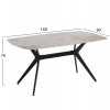 ΤΡΑΠΕΖΙ ΤΡΑΠΕΖΑΡΙΑΣ AIKA HM18421 ΚΕΡΑΜΙΚΟ TOP ΣΕ ΛΕΥΚΟ/ΧΡΥΣΟ ΜΑΡΜΑΡΟ 160x90x79Υεκ