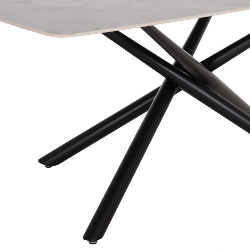 ΤΡΑΠΕΖΙ ΤΡΑΠΕΖΑΡΙΑΣ ISKA HM18423 ΚΕΡΑΜΙΚΟ TOP ΣΕ ΛΕΥΚΟ/ΚΑΦΕ ΜΑΡΜΑΡΟ 178x89x79Υεκ