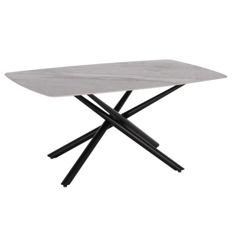 ΤΡΑΠΕΖΙ ΤΡΑΠΕΖΑΡΙΑΣ ISKA HM18423 ΚΕΡΑΜΙΚΟ TOP ΣΕ ΛΕΥΚΟ/ΚΑΦΕ ΜΑΡΜΑΡΟ 178x89x79Υεκ