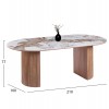 ΣΕΤ ΤΡΑΠΕΖΑΡΙΑΣ 7ΤΜΧ DRENNY HM11395.03 ΚΕΡΑΜΙΚΟ TOP PANDORA--ΚΑΡΕΚΛΕΣ ΥΦΑΣΜΑ TAUPE