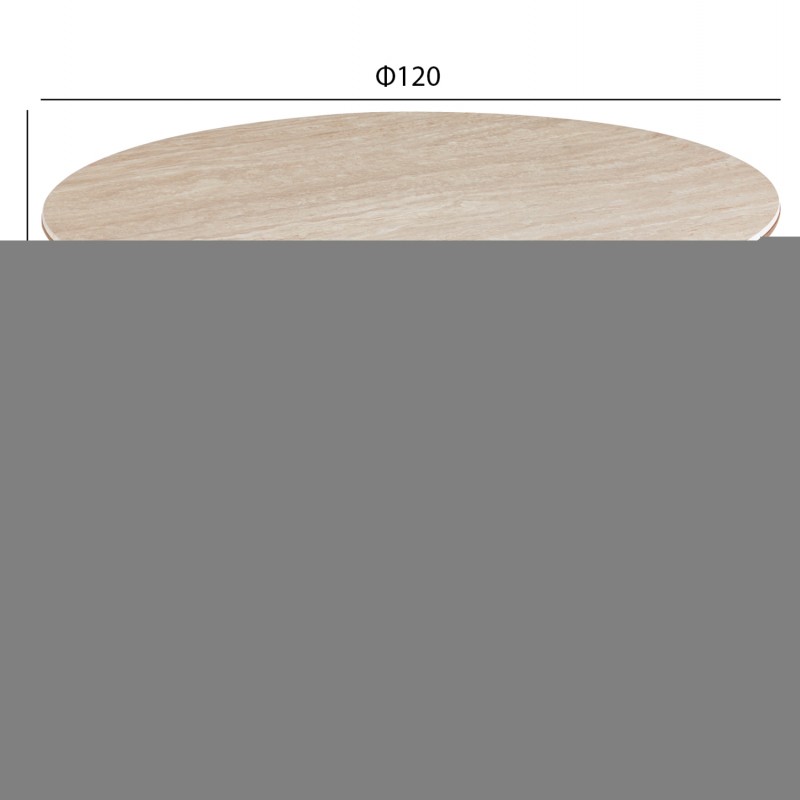 ΣΕΤ ΤΡΑΠΕΖΑΡΙΑΣ 5ΤΜΧ WALDEN HM12104.03 ΚΕΡΑΜΙΚΟ TOP ΤΡΑΒΕΡΤΙΝΑ--ΥΦΑΣΜΑ TAUPE